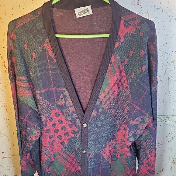 Cardigan 50%wool   Made In Italy Size 54 - Picture 1 of 5